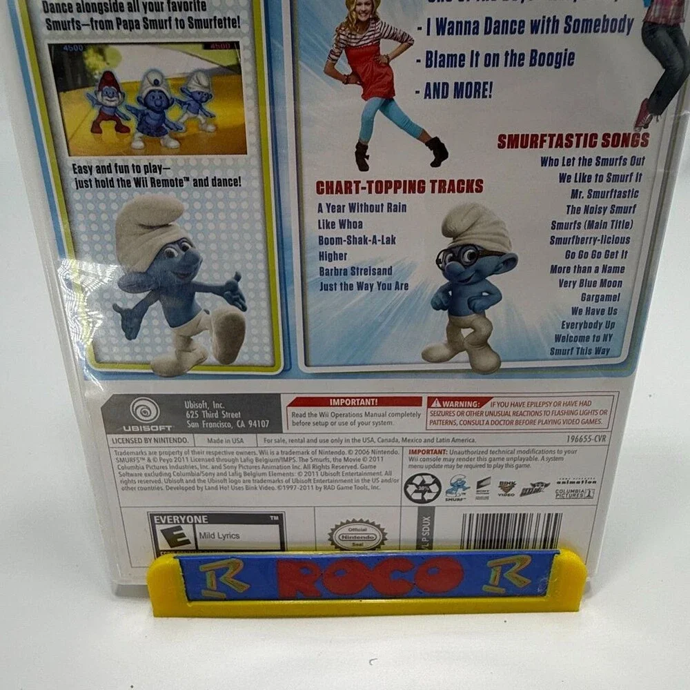 The Smurfs Dance Party Wii (Nintendo Wii, 2011) Complete W/ Manual
